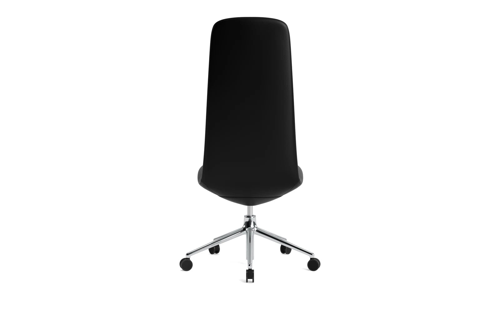 Entdecken Sie den Off Chair von Normann Copenhagen: Eleganter Bürostuhl mit Gaslift, drehbarem Gestell und stilvollem Ultra Leder für höchsten Komfort.