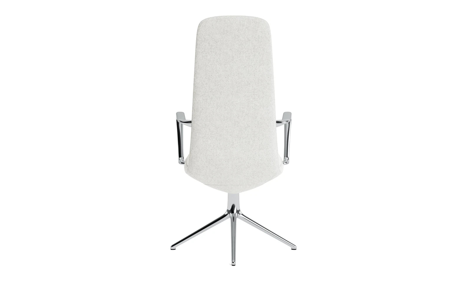 Entdecken Sie den Off Armchair von Normann Copenhagen: Hochwertiger Bürostuhl mit modernem Design, Aluminium-Drehgestell und stilvollem Hallingdal-Kissen.