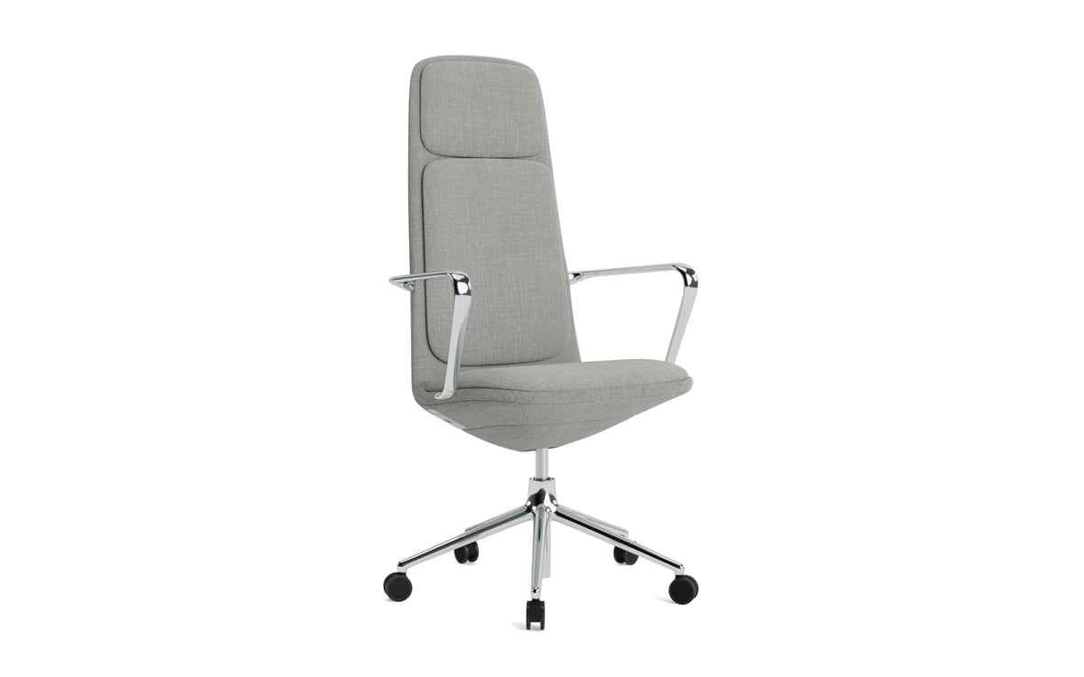 Off Armchair hoch 5W gaslift aluminium mit kissen Remix in Remix 133 präsentiert im Onlineshop von KAQTU Design AG. Bürostuhl ist von Normann Copenhagen
