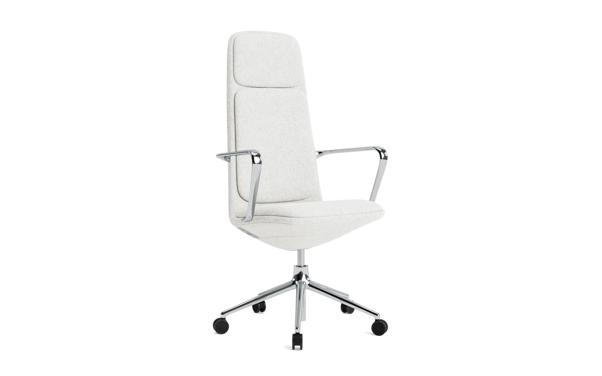 Off Armchair hoch 5W gaslift aluminium mit kissen Hallingdal in Hallingdal 110 präsentiert im Onlineshop von KAQTU Design AG. Bürostuhl ist von Normann Copenhagen