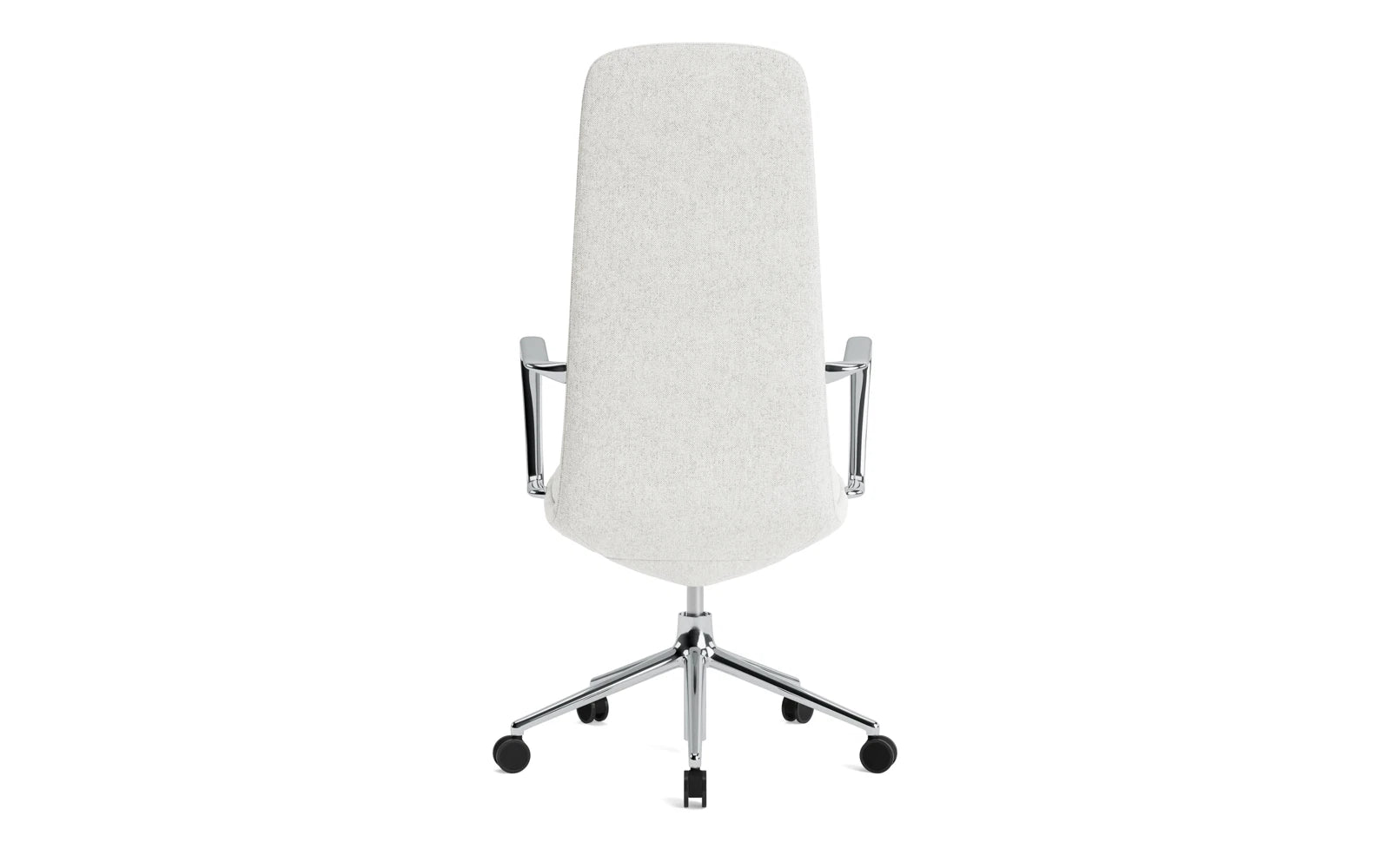 Entdecken Sie den Off Armchair von Normann Copenhagen: ein stilvoller Bürostuhl mit modernem Design, Gaslift und hochwertigem Hallingdal-Kissen für besten Komfort.