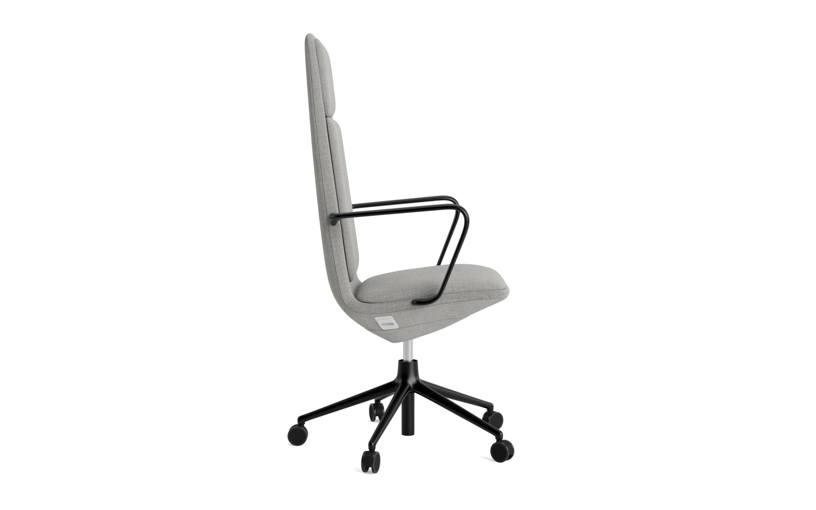 Erleben Sie den Off Armchair hoch 5W Gaslift in Schwarz mit dem einzigartigen Remix-Kissen von Normann Copenhagen – stilvoll, ergonomisch und funktional.