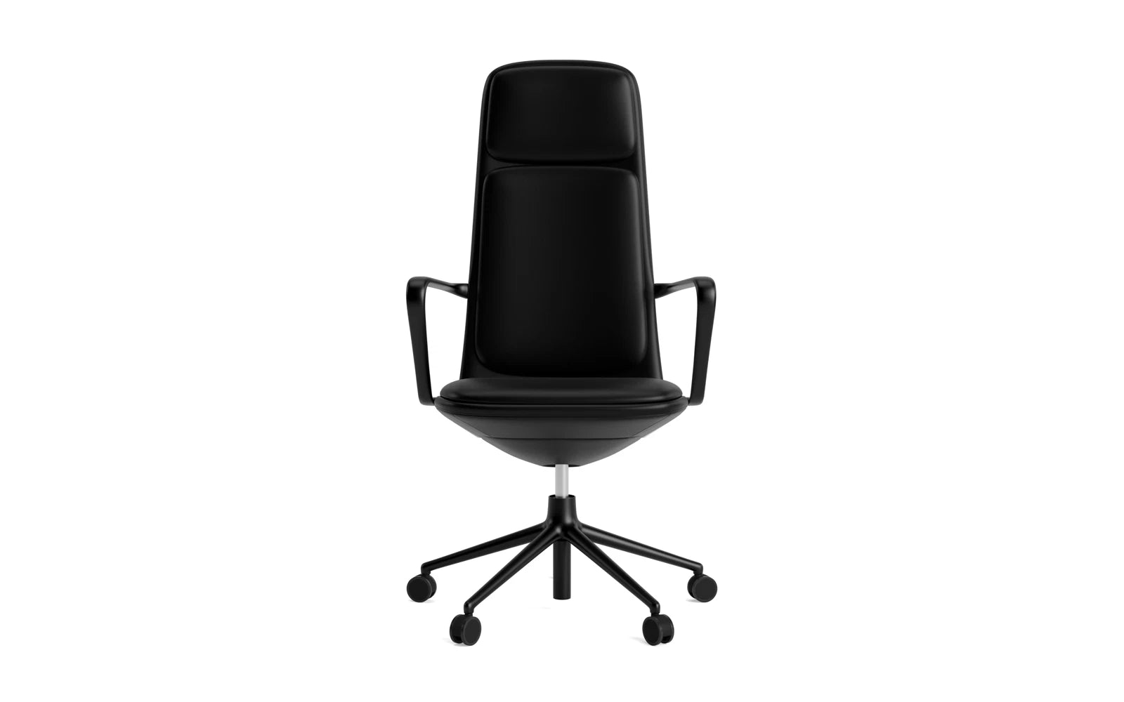 Entdecken Sie den Off Armchair von Normann Copenhagen: Ein eleganter, ergonomischer Bürostuhl mit Gaslift und stilvollem Kissen, ideal für modernes Arbeiten.