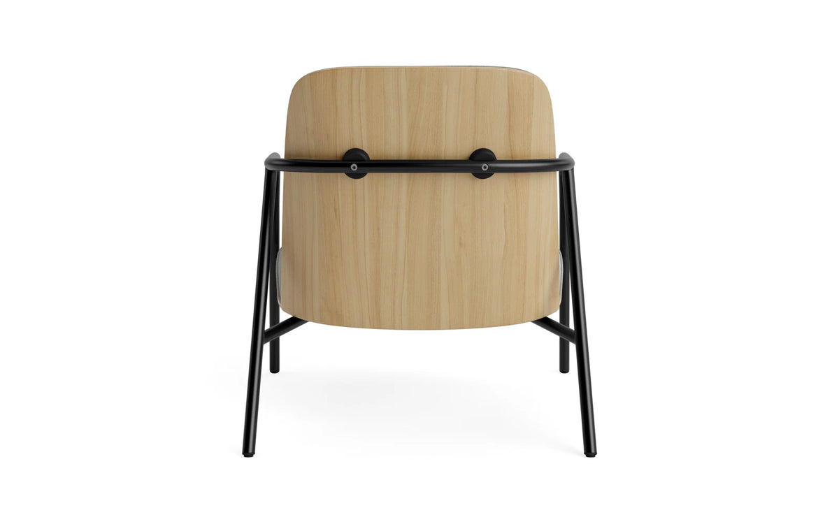 Pad Lounge-Sessel schwarzem Stahl Eiche/Remix in Remix 133 präsentiert im Onlineshop von KAQTU Design AG. Drehsessel ist von Normann Copenhagen
