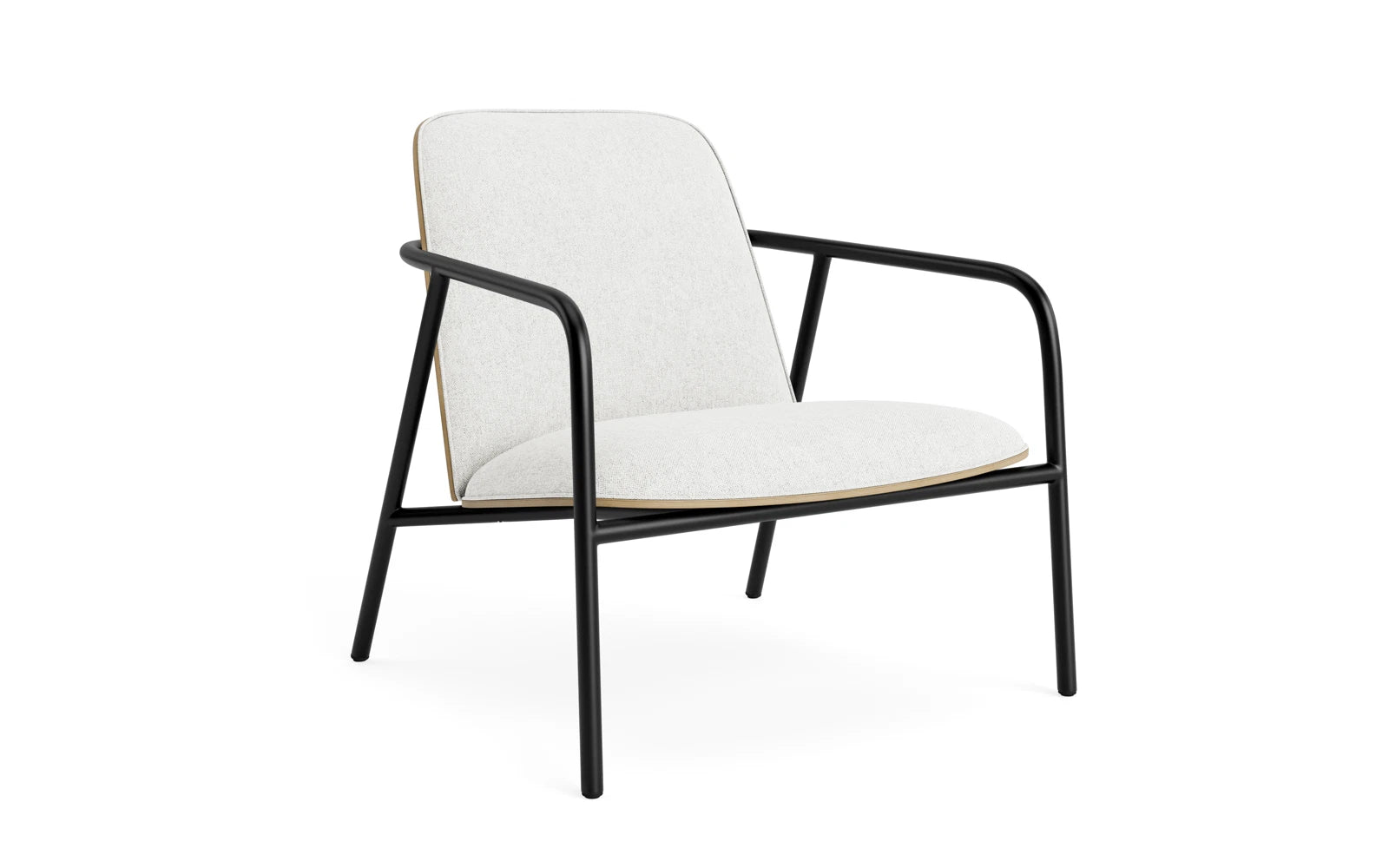 Pad Lounge-Sessel schwarzem Stahl Eiche/Hallingdal in Hallingdal 110 präsentiert im Onlineshop von KAQTU Design AG. Sessel ist von Normann Copenhagen