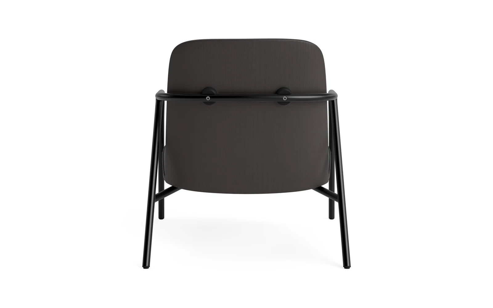 Entdecken Sie den Pad Lounge-Sessel von Normann Copenhagen: Eleganz trifft auf Komfort mit hochwertigem schwarzen Stahl und stilvollem Design.