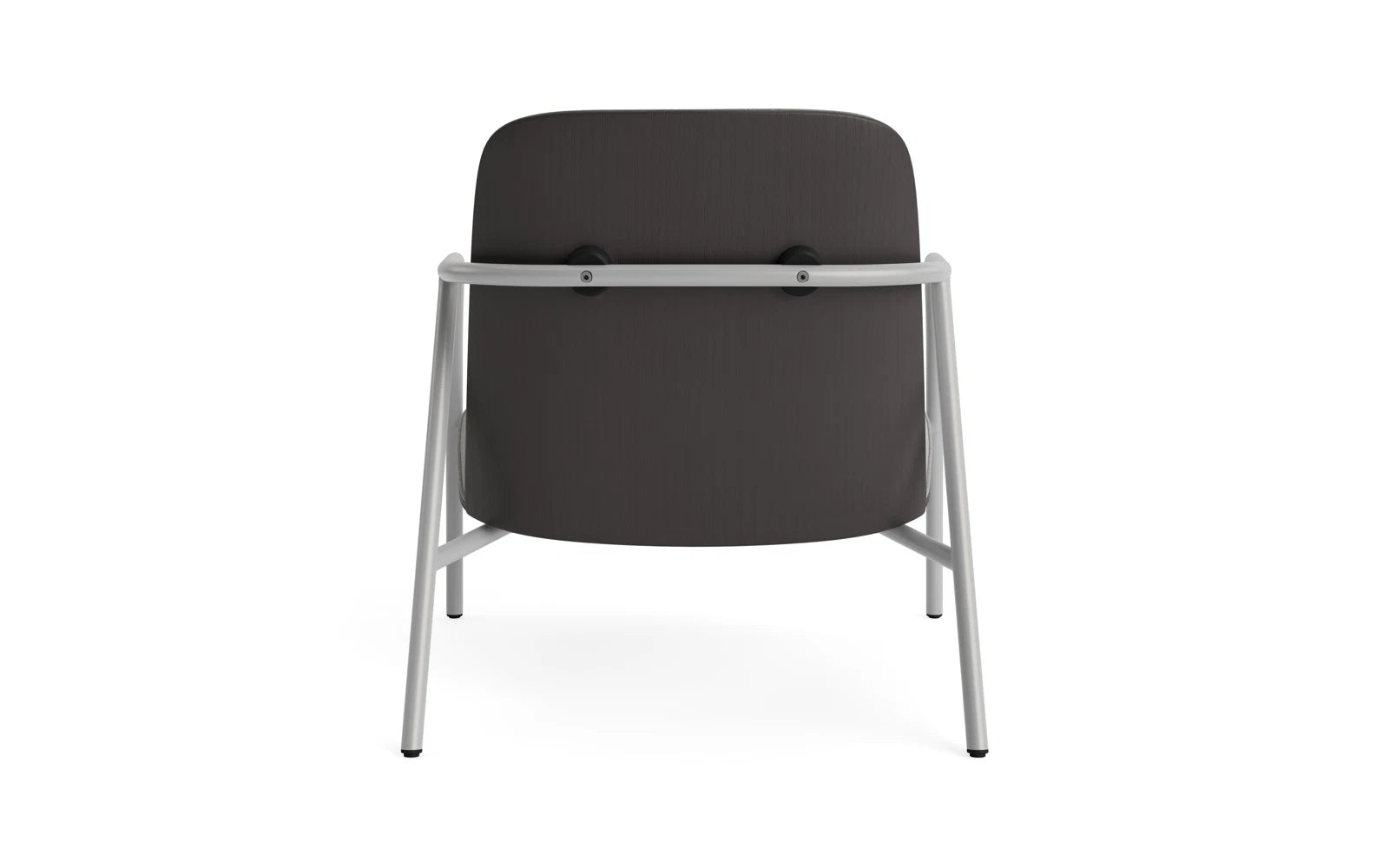 Genießen Sie den eleganten Pad Lounge-Sessel in Grau mit schwarzem Stahlgestell von Normann Copenhagen – der Inbegriff von Komfort und skandinavischem Design.