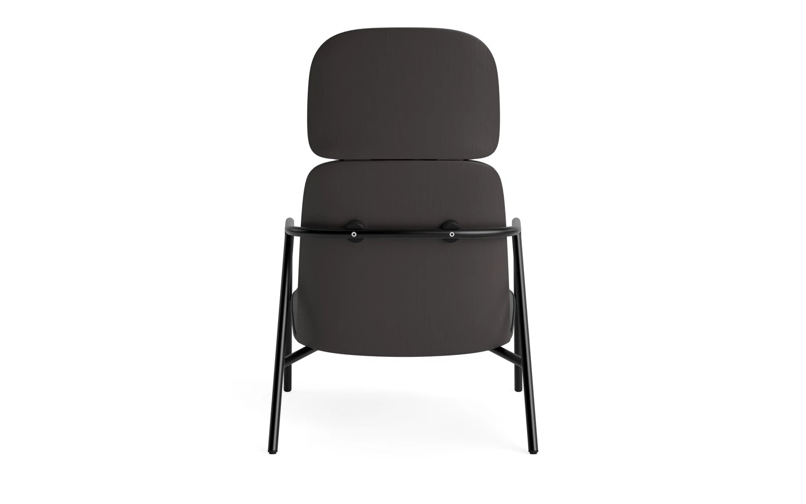 Entdecken Sie den Pad Lounge-Sessel hoch in elegantem Schwarz von Normann Copenhagen – ein Meisterwerk, das modernes Design und höchsten Komfort vereint.