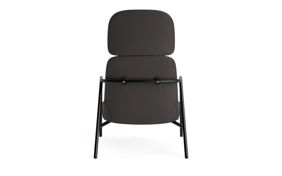 Pad Lounge-Sessel hoch schwarzem Stahl schwarz/Ultra in Ultra 41599 präsentiert im Onlineshop von KAQTU Design AG. Drehsessel ist von Normann Copenhagen