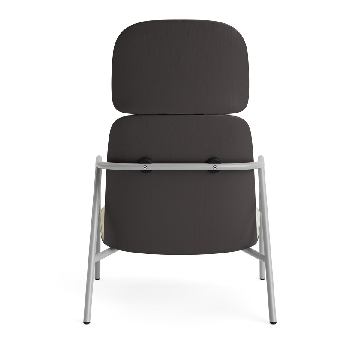 Pad Lounge-Sessel hoch grauem Stahl Eiche/Remix in Remix 133 präsentiert im Onlineshop von KAQTU Design AG. Drehsessel ist von Normann Copenhagen