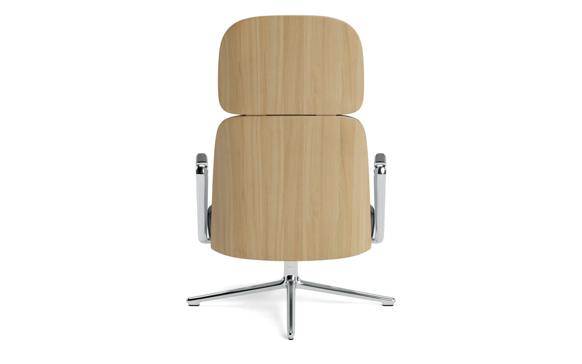 Pad Lounge-Sessel hoch mit Drehgestell Alu Eiche/Ultra Leder in Ultra 41599 präsentiert im Onlineshop von KAQTU Design AG. Drehsessel ist von Normann Copenhagen