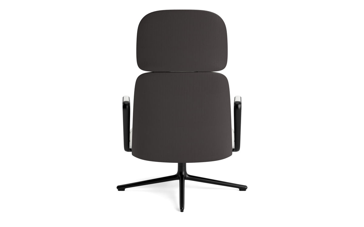 Pad Lounge-Sessel hoch mit Drehgestell Schwarz Alu Schwarz/Hallingdal in Hallingdal 110 präsentiert im Onlineshop von KAQTU Design AG. Drehsessel ist von Normann Copenhagen