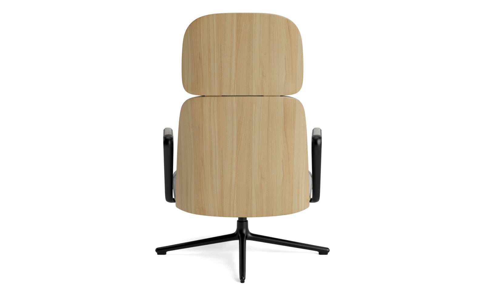 Entdecken Sie den Pad Lounge-Sessel hoch mit Drehgestell und Kippfunktion in Schwarz Alu Eiche/Remix – ein Meisterwerk aus Design und Komfort für jeden Raum.