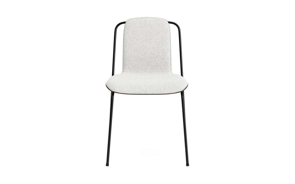 Studio Stuhl Frontpolster, schwarzes Stahl & Schwarz Hallingdal in Hallingdal 110 präsentiert im Onlineshop von KAQTU Design AG. Stuhl ist von Normann Copenhagen