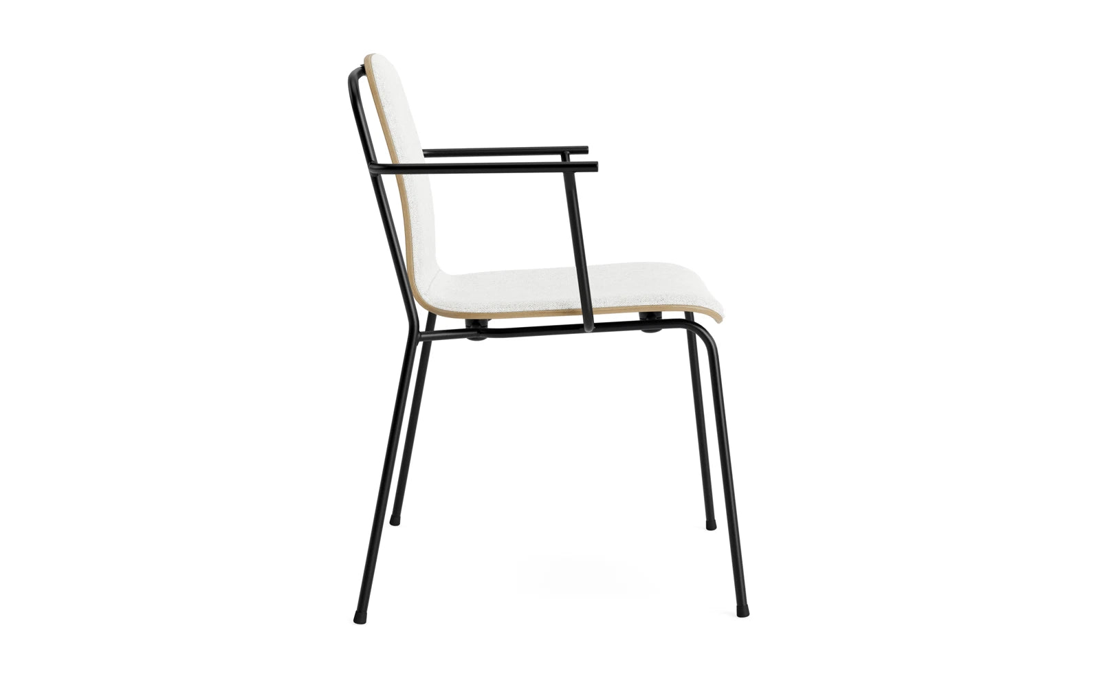 Erleben Sie den stilvollen Studio Armlehnstuhl von Normann Copenhagen. Mit seinem schlanken Stahlrahmen und der eleganten Eiche bietet er zeitlose Eleganz und hohen Komfort.