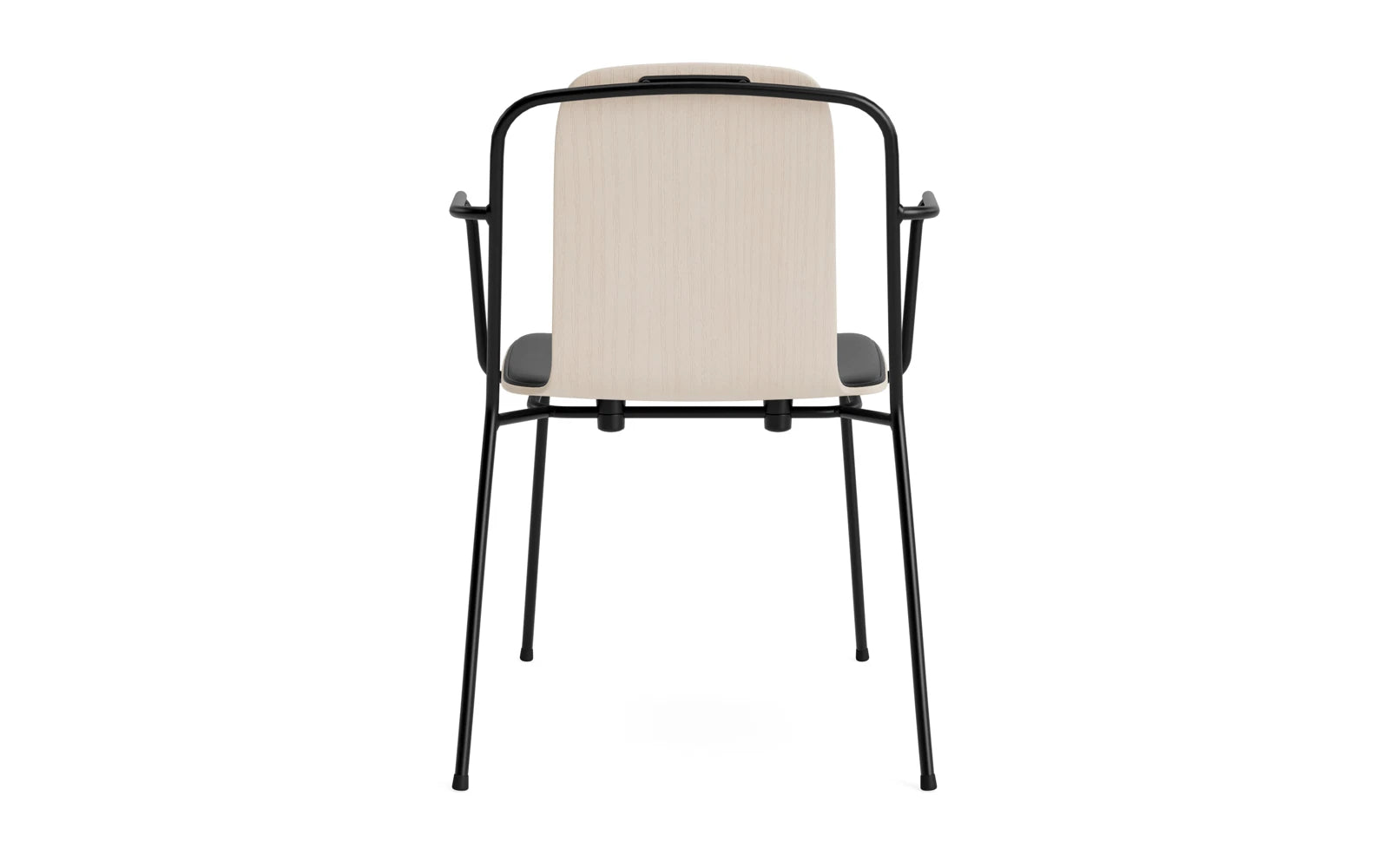 Entdecken Sie den eleganten Studio Armlehnstuhl von Normann Copenhagen: stilvolles Design, robustes Stahlgestell und ideal für flexible Nutzung in jedem Umfeld.