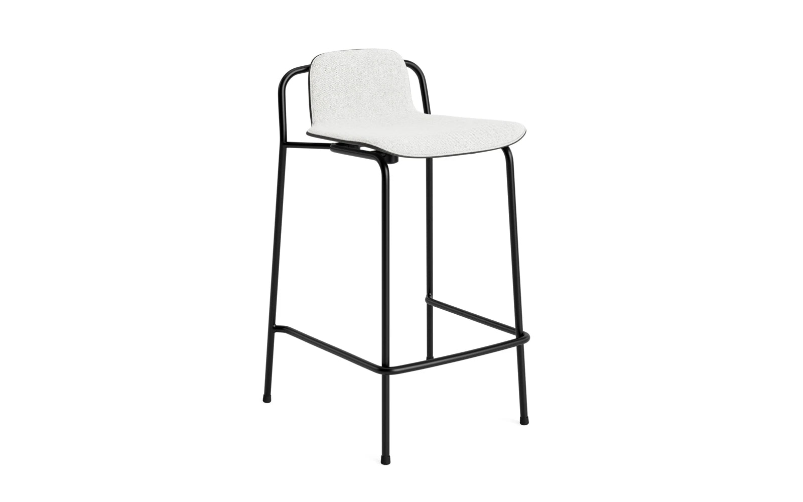 Studio Barstuhl 65 cm frontpolster schwarzes Stahl/ schwarz/ Hallingdal in Hallingdal 110 präsentiert im Onlineshop von KAQTU Design AG. Barstuhl ist von Normann Copenhagen
