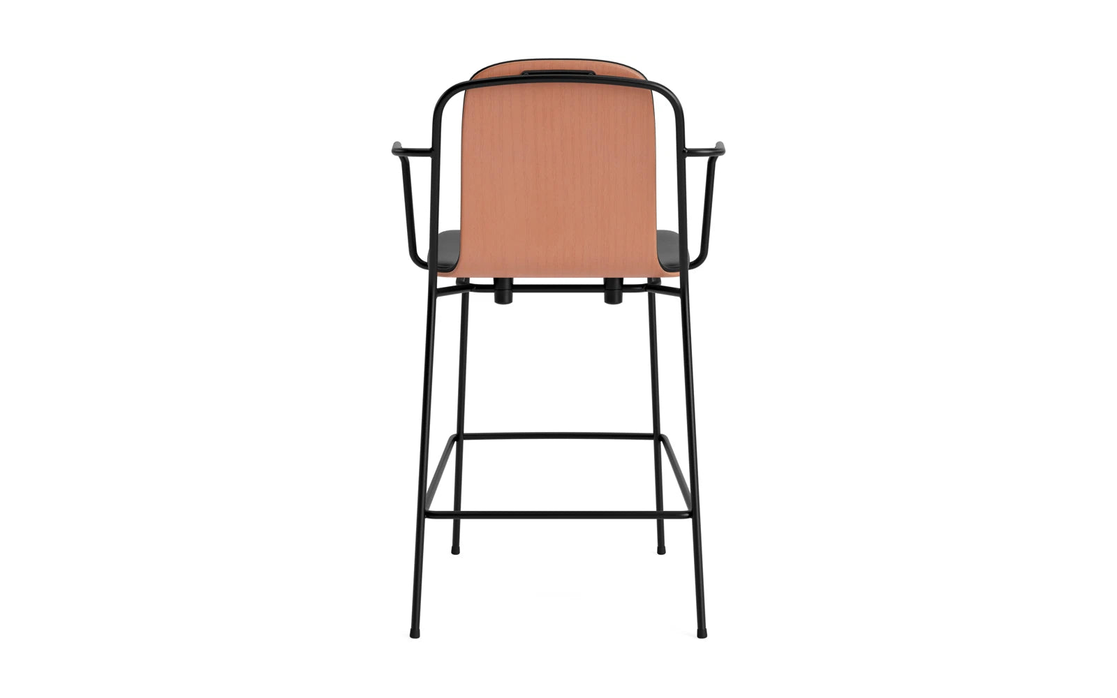 Entdecken Sie den stilvollen Studio Barstuhl 65 cm von Normann Copenhagen. Mit schwarzem Stahl und braunem Ultra-Polster vereint er Eleganz und Funktionalität.