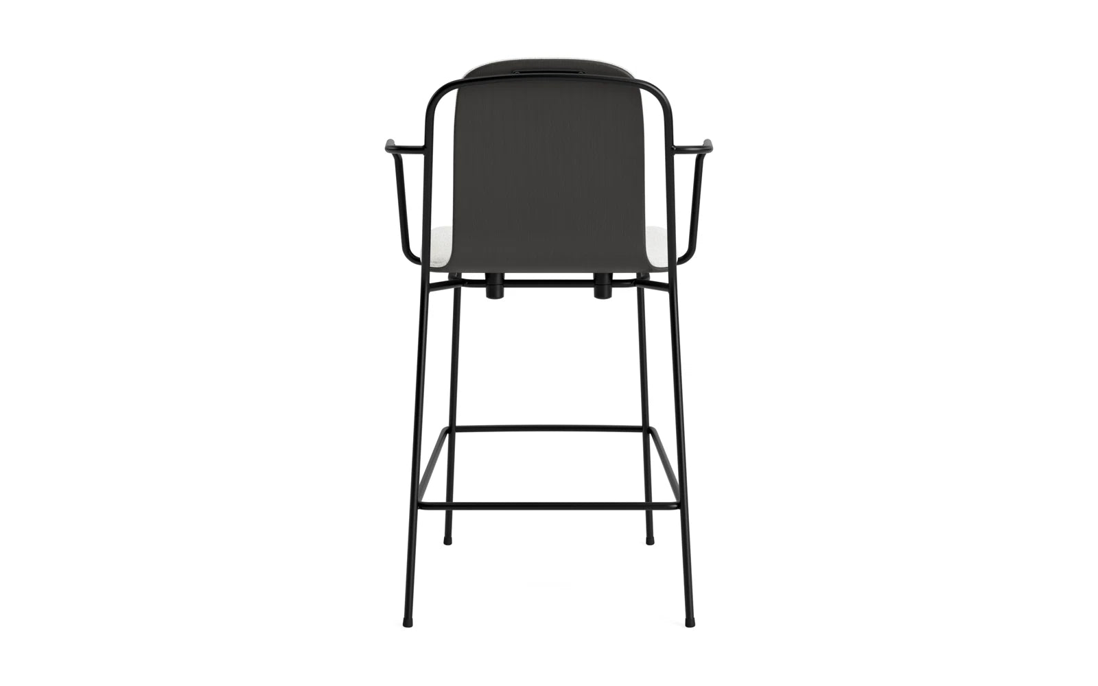 Entdecken Sie den eleganten Studio Barstuhl 65 cm von Normann Copenhagen – ein zeitloses Design aus robustem Stahl und hochwertigem Hallingdal-Stoff, ideal für jeden Raum.