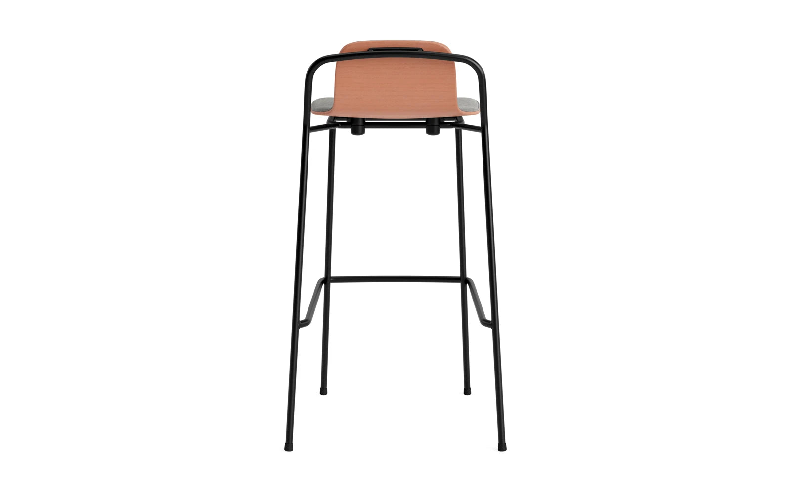 Entdecken Sie den stilvollen Studio Barstuhl 75 cm von Normann Copenhagen. Mit robustem Stahlrahmen und gemütlichem Frontpolster, ideal für jedes Ambiente.