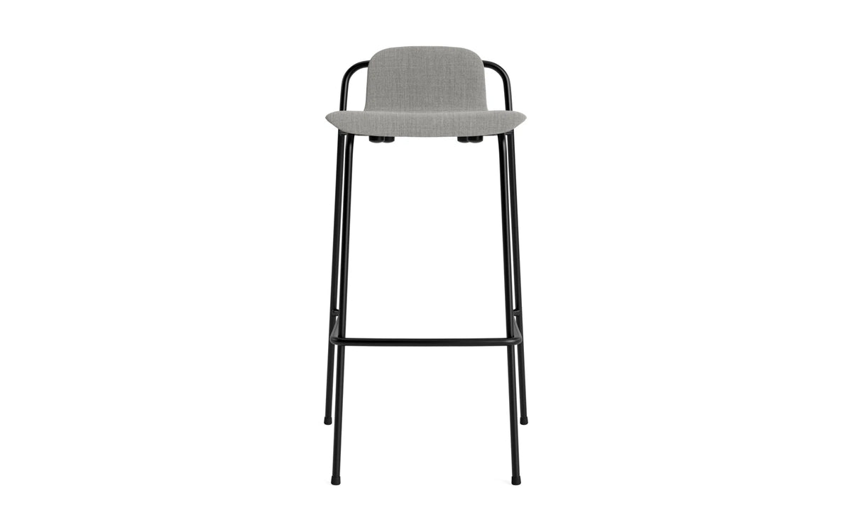 Studio Barhocker 75 cm Vollpolster Stahl Schwartz/Remix in Remix 133 präsentiert im Onlineshop von KAQTU Design AG. Barstuhl ist von Normann Copenhagen