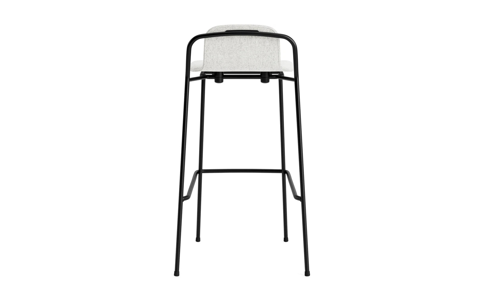 Entdecken Sie den eleganten Studio Barhocker 75 cm von Normann Copenhagen. Mit seinem schlanken Stahlrahmen und der bequemen Hallingdal-Polsterung vereint er modernes Design und Funktionalität.