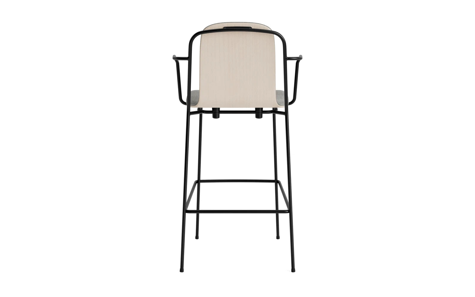 Entdecken Sie den stilvollen Studio Barstuhl mit Armlehne 75 cm von Normann Copenhagen. Elegantes Design trifft auf Funktionalität und Komfort.