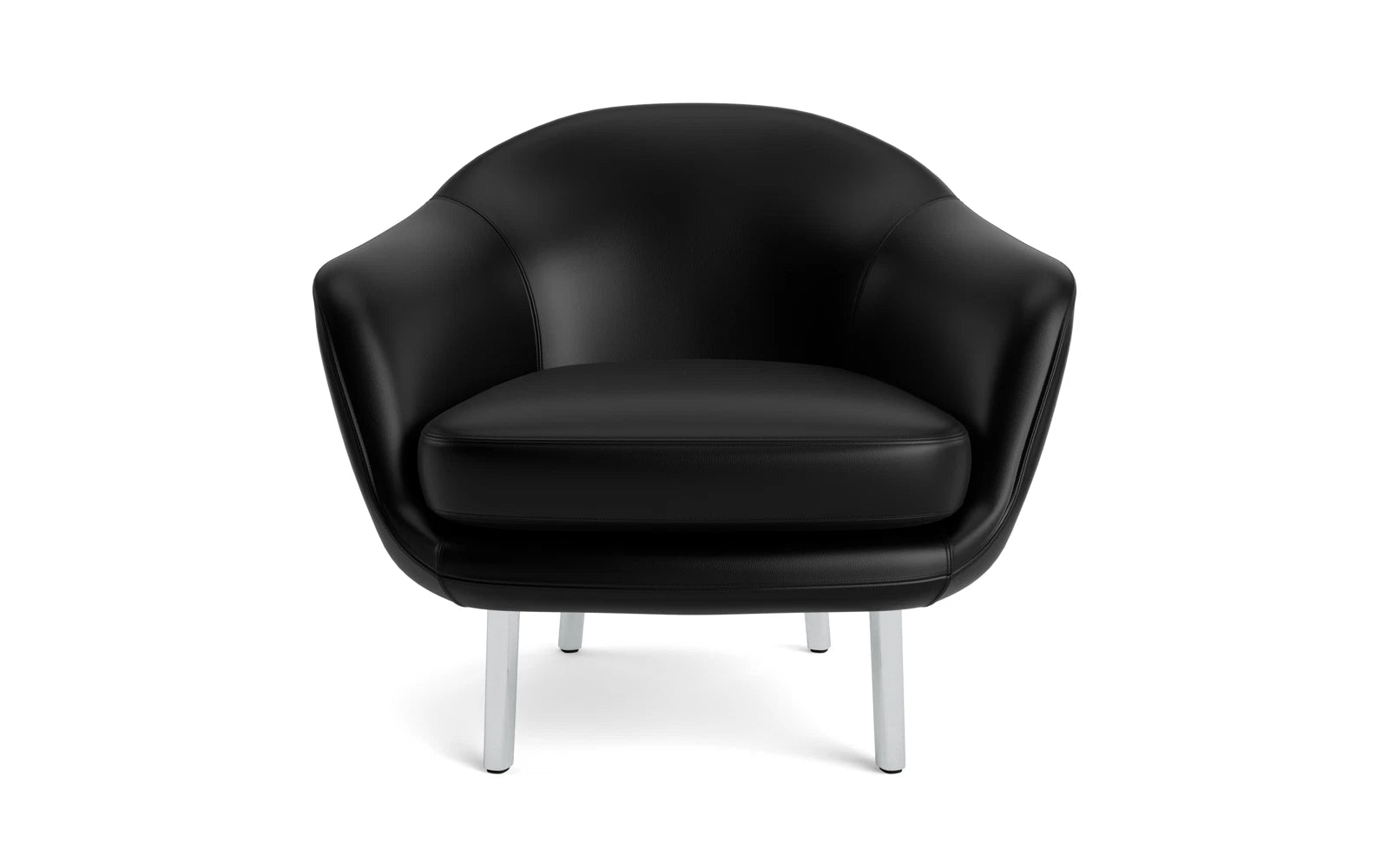 Entdecken Sie den eleganten Sum Sessel aus Aluminium und Ultra Leder von Normann Copenhagen – ein stilvolles Highlight für Ihr Zuhause.