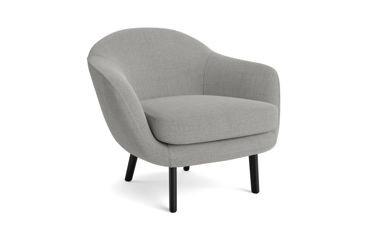 Sum Sessel schwarzes Aluminium Main Line Flax in Remix 133 präsentiert im Onlineshop von KAQTU Design AG. Sessel ist von Normann Copenhagen