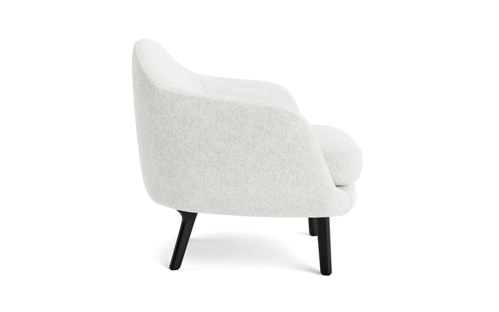 Genießen Sie den modernen Sum Sessel von Normann Copenhagen aus schwarzem Aluminium – ein elegantes Möbelstück für jeden Raum.