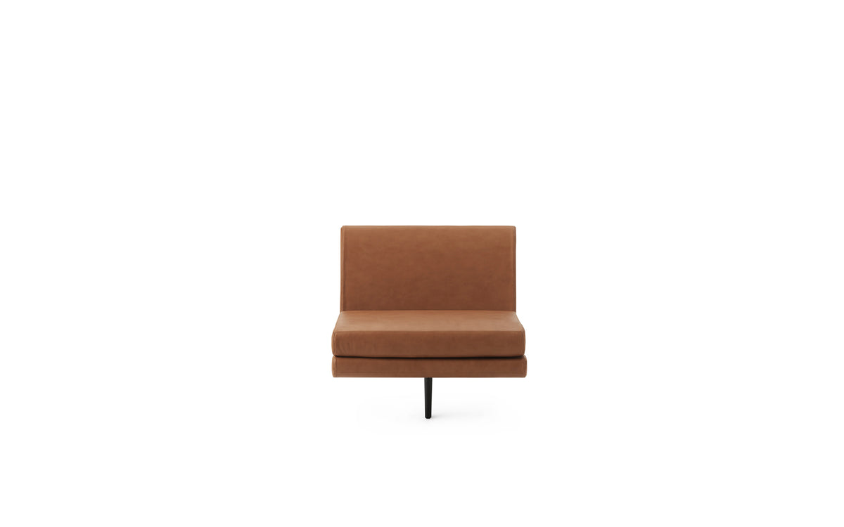 Sum modulares Sofa 110 Mitte, schwarzes Aluminium, Ultra Leder in Ultra 41574 präsentiert im Onlineshop von KAQTU Design AG. Modulares Sofa ist von Normann Copenhagen