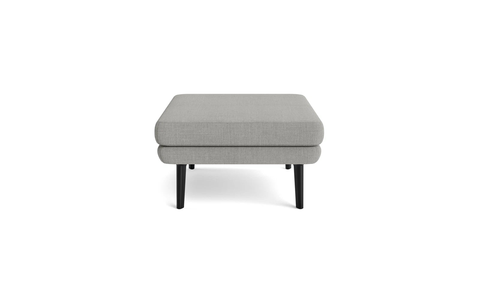 Erleben Sie den stilvollen Sum Pouf Gross von Normann Copenhagen – ein elegantes, modulares Sofa-Element aus schwarzem Aluminium und umweltfreundlichem Main Line Flax.