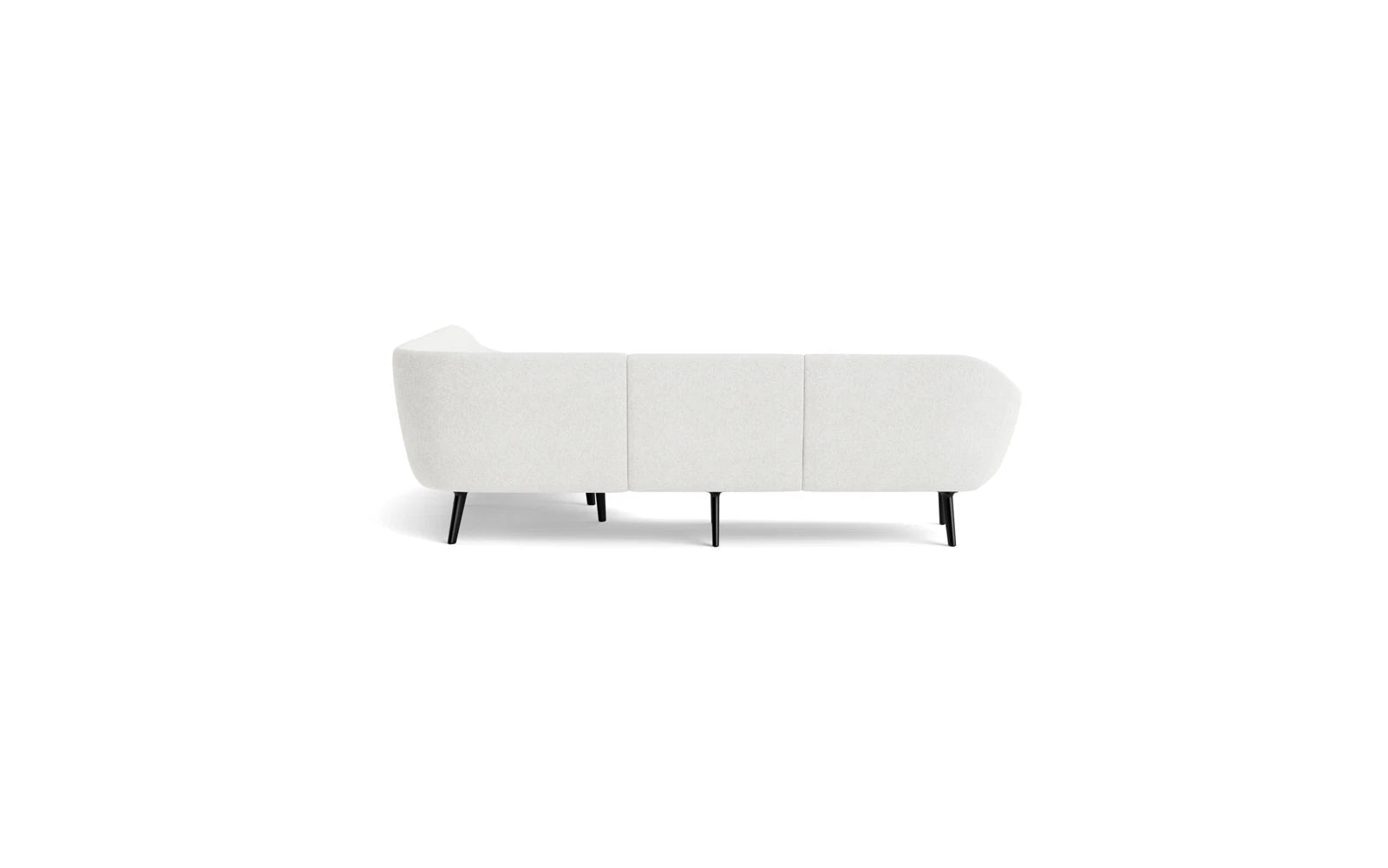 Verleihen Sie Ihrem Wohnraum mit dem Sum modulares Sofa 4-Sitzer Ecke von Normann Copenhagen einen Hauch von Eleganz. Flexibles Design, stilvolles schwarzes Aluminium und unvergleichlicher Komfort erwarten Sie.