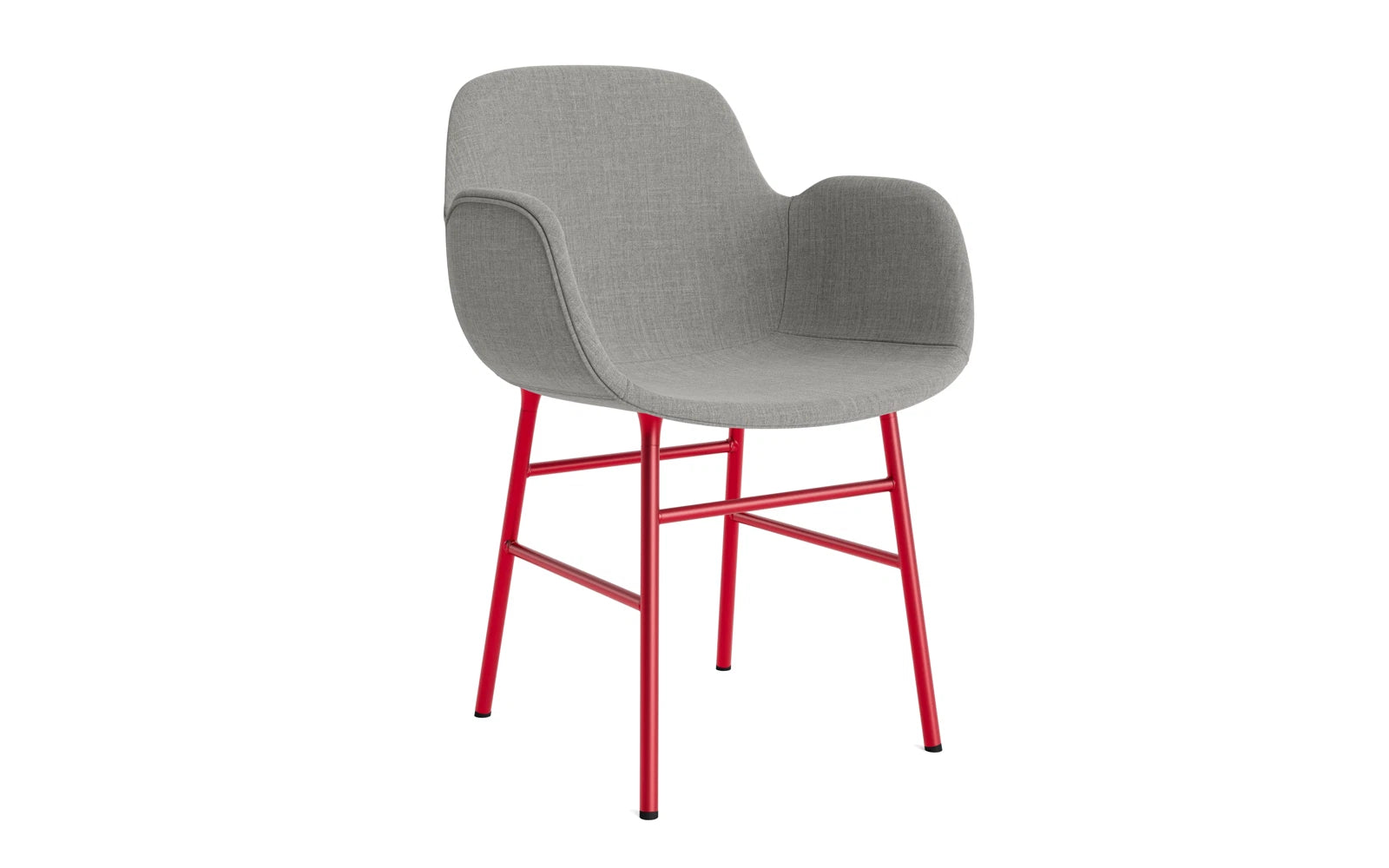 Form Lehnstuhl gepolstert Leuchtendes Rot Stahl Remix in Remix 133 präsentiert im Onlineshop von KAQTU Design AG. Stuhl mit Armlehne ist von Normann Copenhagen