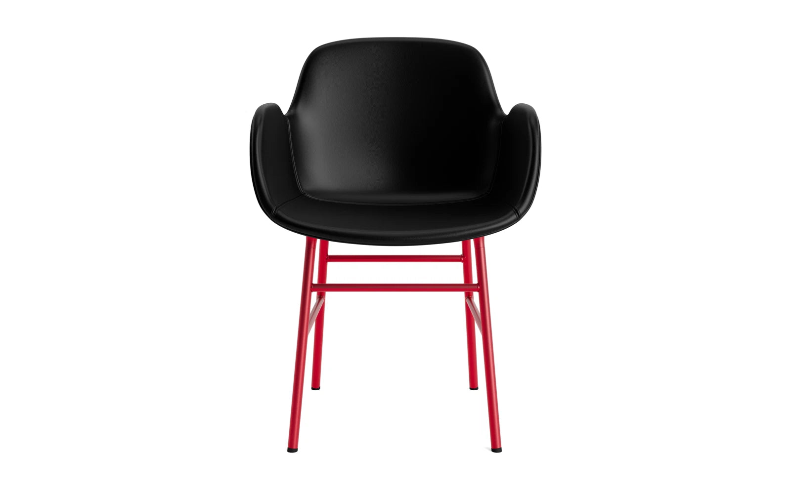 Erleben Sie den Form Lehnstuhl in strahlendem Rot von Normann Copenhagen – ein elegantes Möbelstück, das Komfort und individuelles Design perfekt kombiniert.