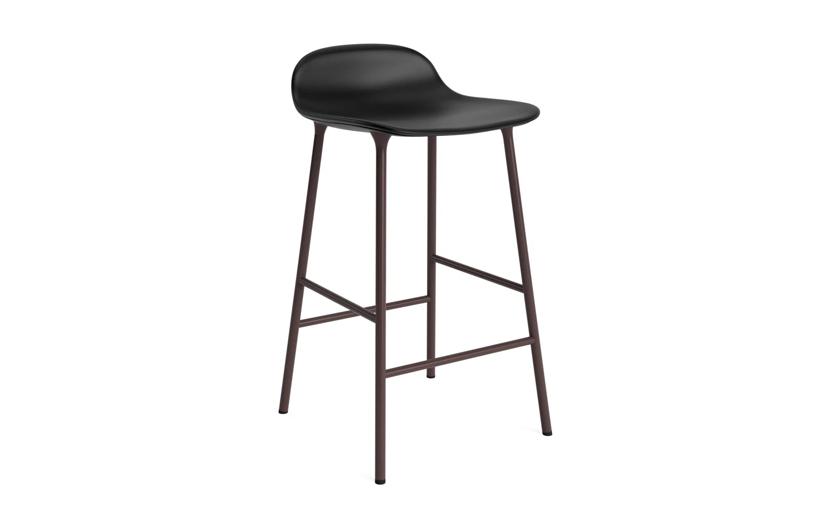 Form Barstuhl 65 cm gepolstert braun Stahl Ultra in Ultra 41599 präsentiert im Onlineshop von KAQTU Design AG. Barstuhl ist von Normann Copenhagen