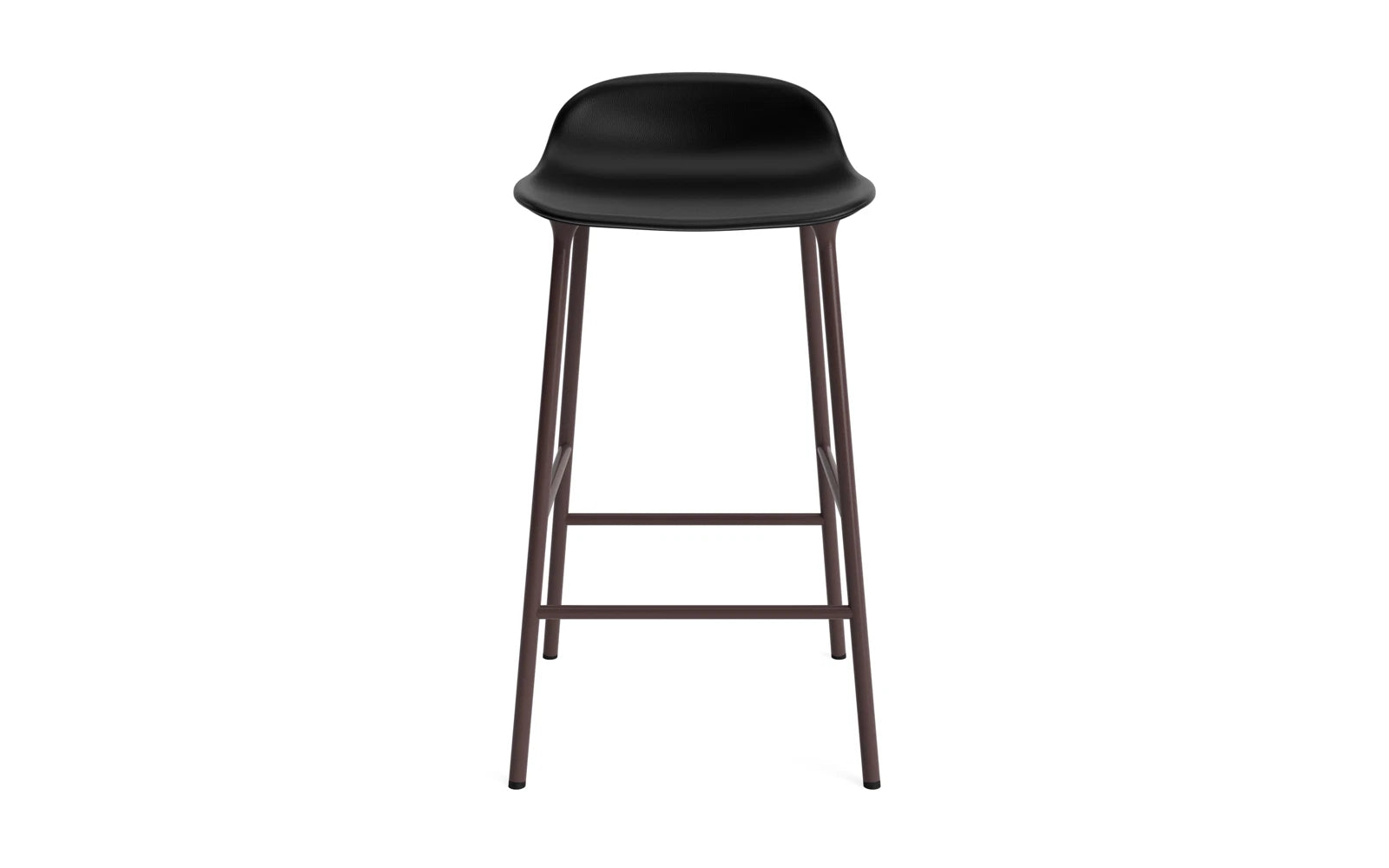 Erleben Sie den eleganten Form Barstuhl 65 cm in braunem, gepolstertem Stil von Normann Copenhagen – der perfekte Akzent für Ihr Zuhause!