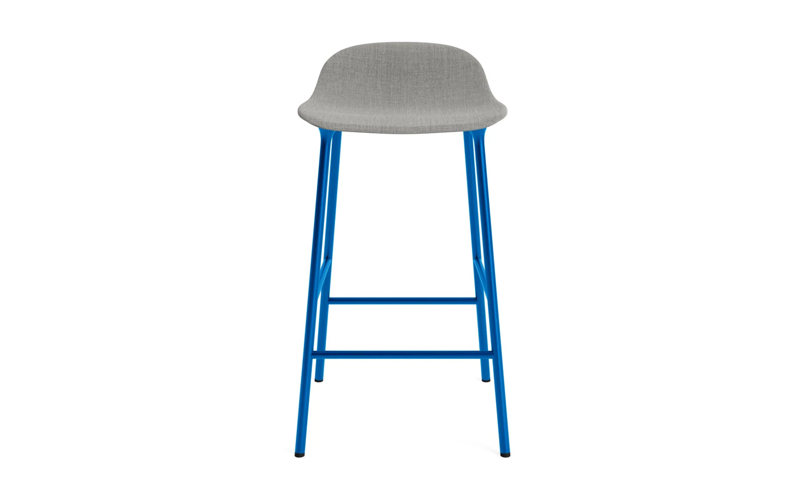 Erleben Sie den Form Barstuhl 65 cm in strahlendem Blau von Normann Copenhagen. Gepolstert und stilvoll, perfekt für Ihre Einrichtung.