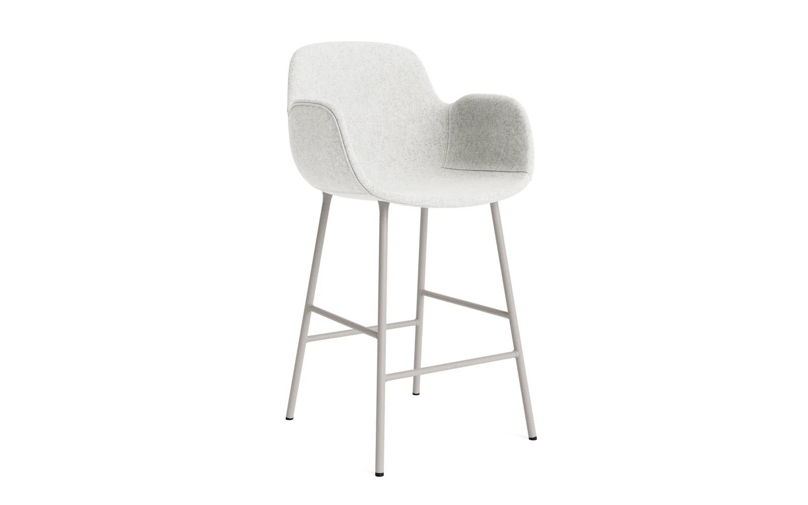 Form Barstuhl mit Armlehne 65 cm gepolstert Warmes grau Stahl Hallingdal in Hallingdal 110 präsentiert im Onlineshop von KAQTU Design AG. Barstuhl ist von Normann Copenhagen