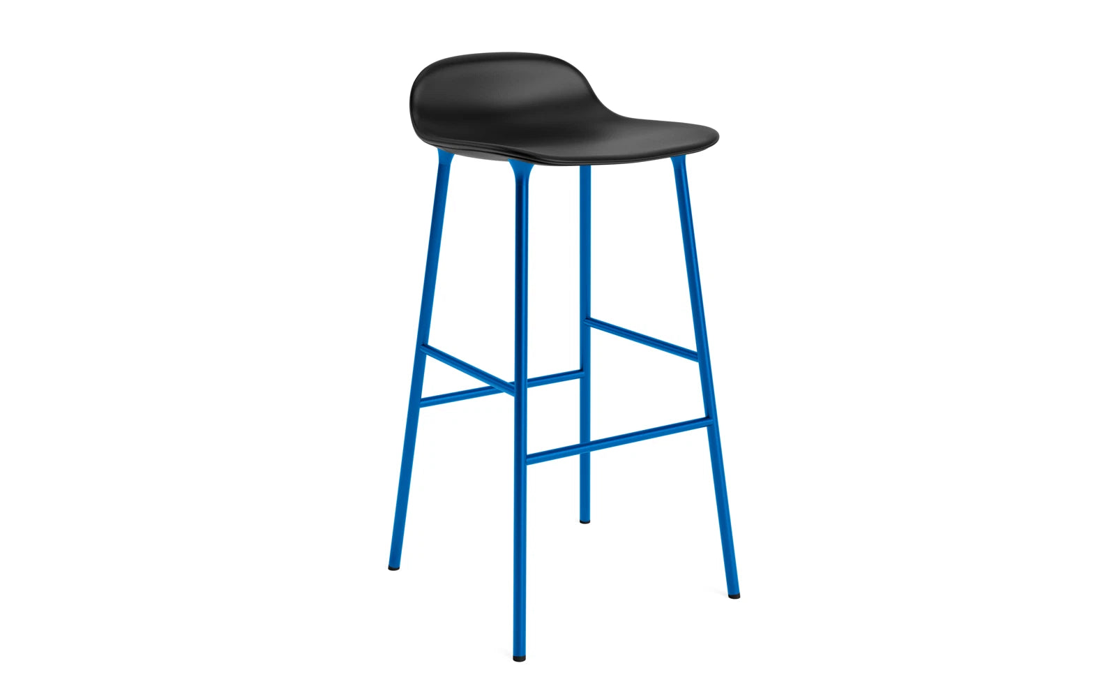Form Barstuhl 75 cm gepolstert Stahl leuchtendes blau Ultra in Ultra 41599 präsentiert im Onlineshop von KAQTU Design AG. Barstuhl ist von Normann Copenhagen