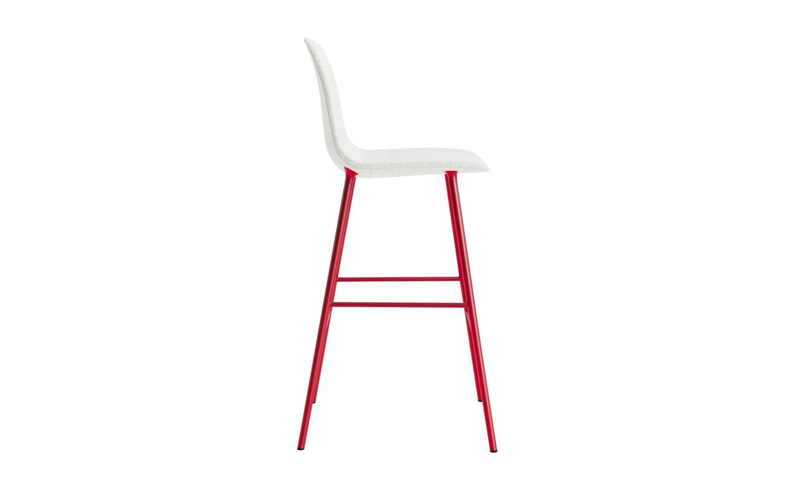 Entdecken Sie den Form Barstuhl 75 cm in leuchtendem Rot, gepolstert mit hochwertigem Hallingdal-Stoff. Ein stilvolles Highlight für Ihr Zuhause!