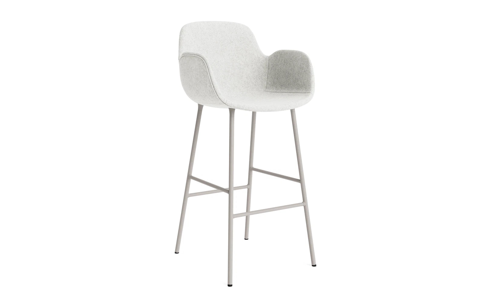 Form Barstuhl mit Armlehne 75 cm gepolstert Warmes grau Stahl Hallingdal in Hallingdal 110 präsentiert im Onlineshop von KAQTU Design AG. Barstuhl ist von Normann Copenhagen