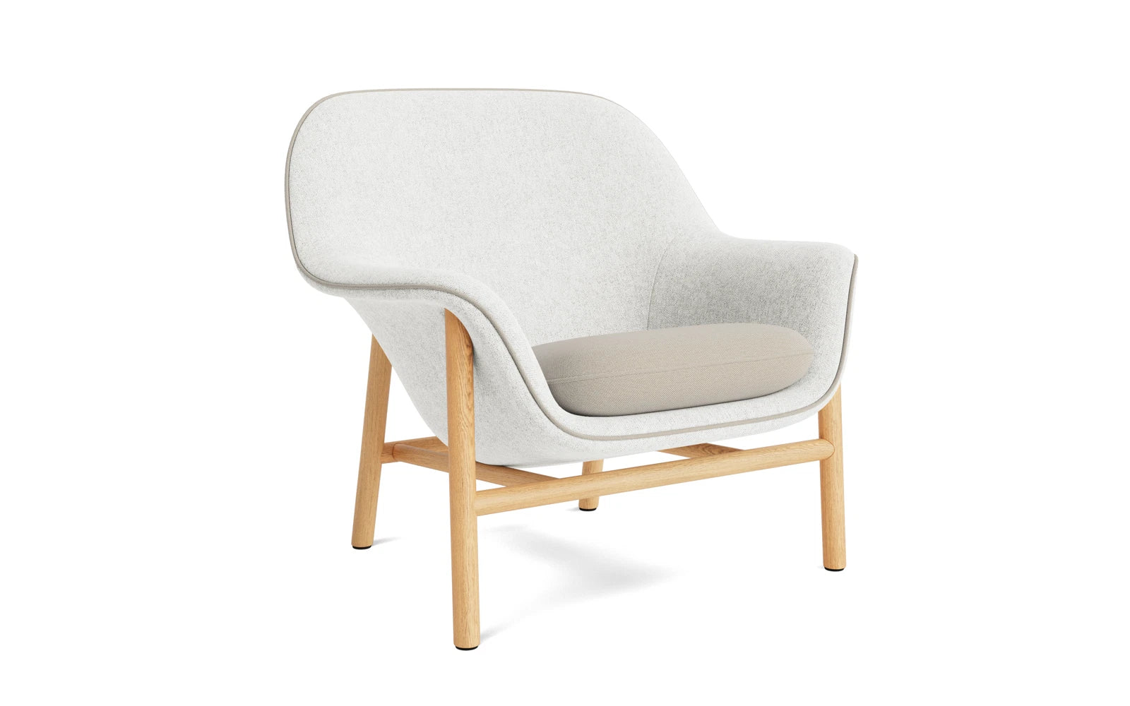 Drape Lounge-Sessel niedrig Eiche Hallingdal in Hallingdal 110 präsentiert im Onlineshop von KAQTU Design AG. Sessel ist von Normann Copenhagen