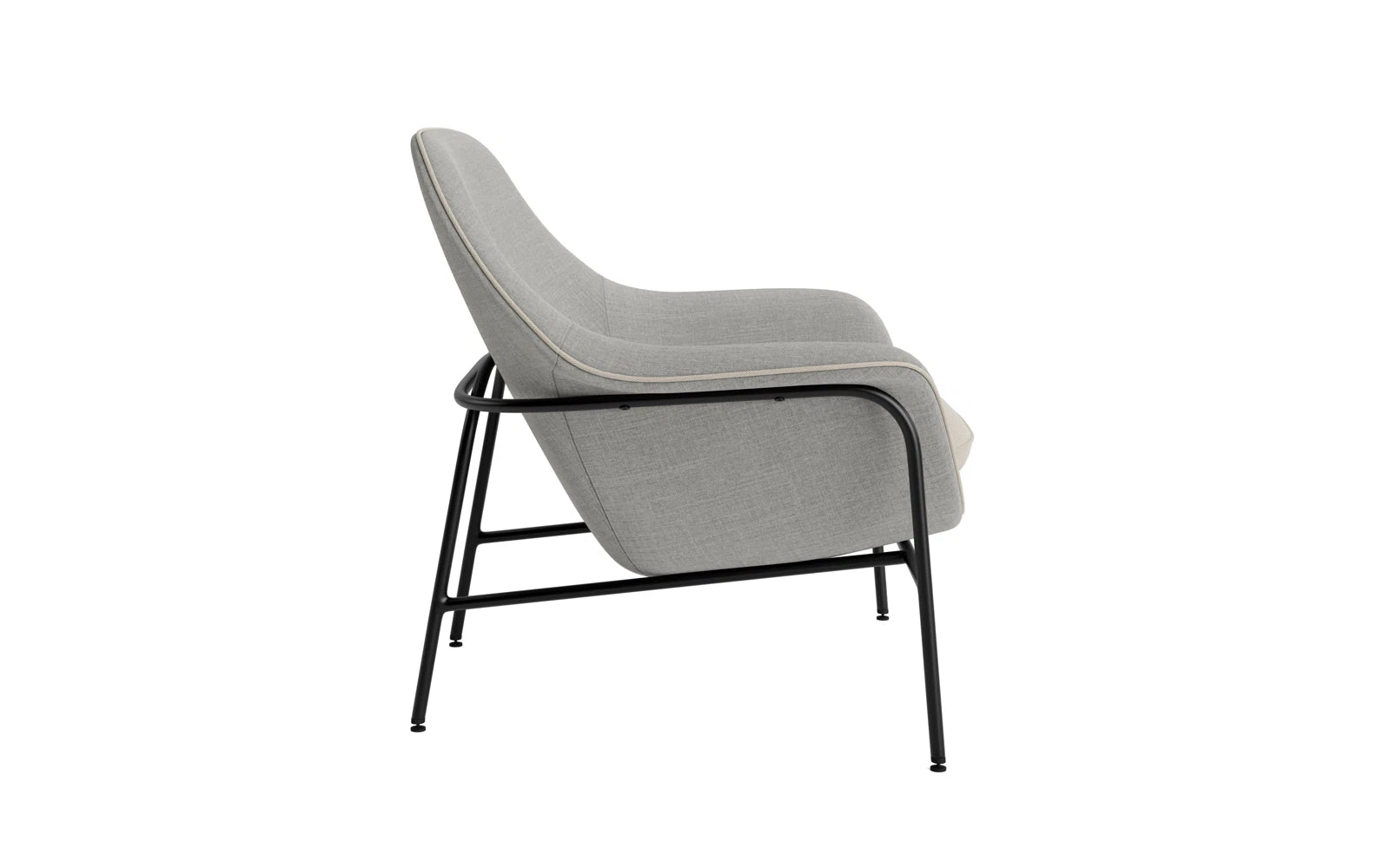 Der Drape Lounge-Sessel in Schwarz von Normann Copenhagen vereint elegantes Design und höchsten Komfort. Ideal für stilvolle Wohnräume.