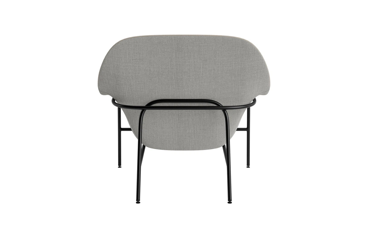 Drape Lounge-Sessel niedrig Schwarz stahl Remix in Remix 133 präsentiert im Onlineshop von KAQTU Design AG. Sessel ist von Normann Copenhagen