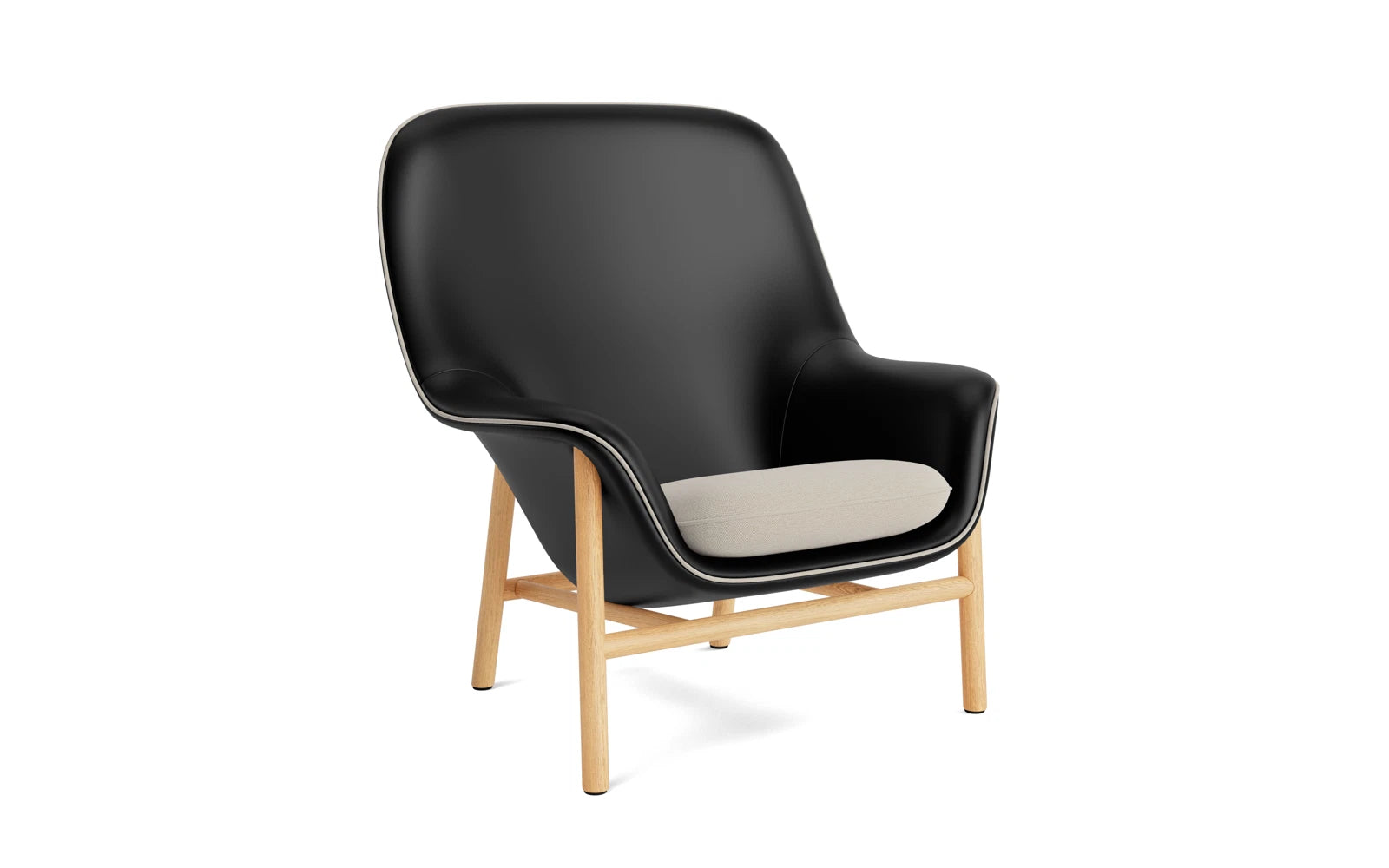 Drape Lounge-Sessel hoch  Eiche Ultra in Ultra 41599 präsentiert im Onlineshop von KAQTU Design AG. Sessel ist von Normann Copenhagen