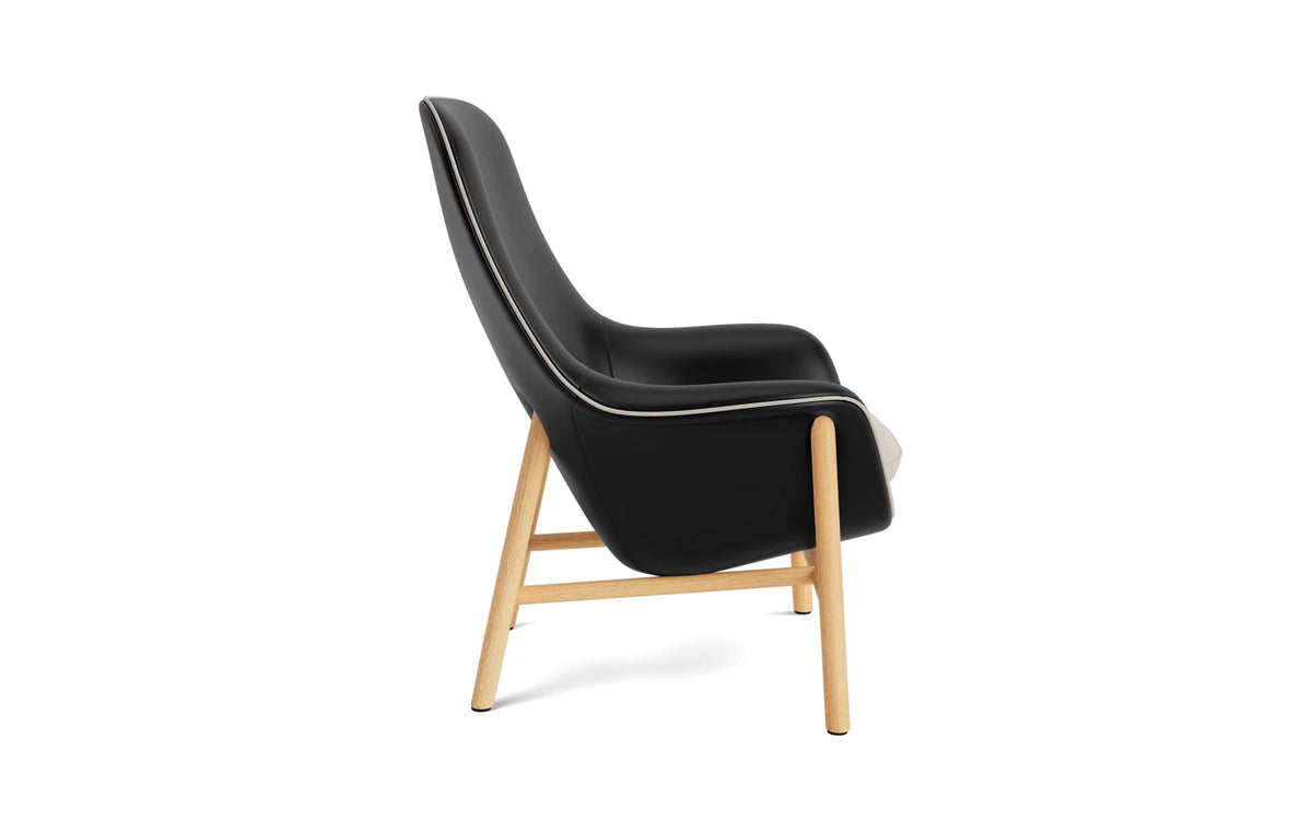 Drape Lounge-Sessel hoch Eiche Ultra in Ultra 41599 präsentiert im Onlineshop von KAQTU Design AG. Sessel ist von Normann Copenhagen