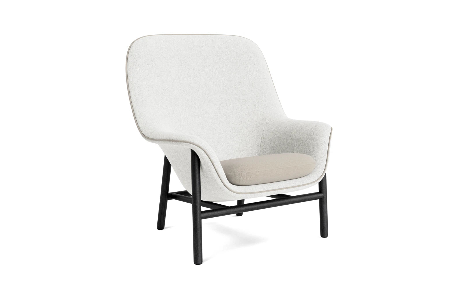 Drape Lounge-Sessel hoch schwarze Eiche Hallingdal in Hallingdal 110 präsentiert im Onlineshop von KAQTU Design AG. Sessel ist von Normann Copenhagen
