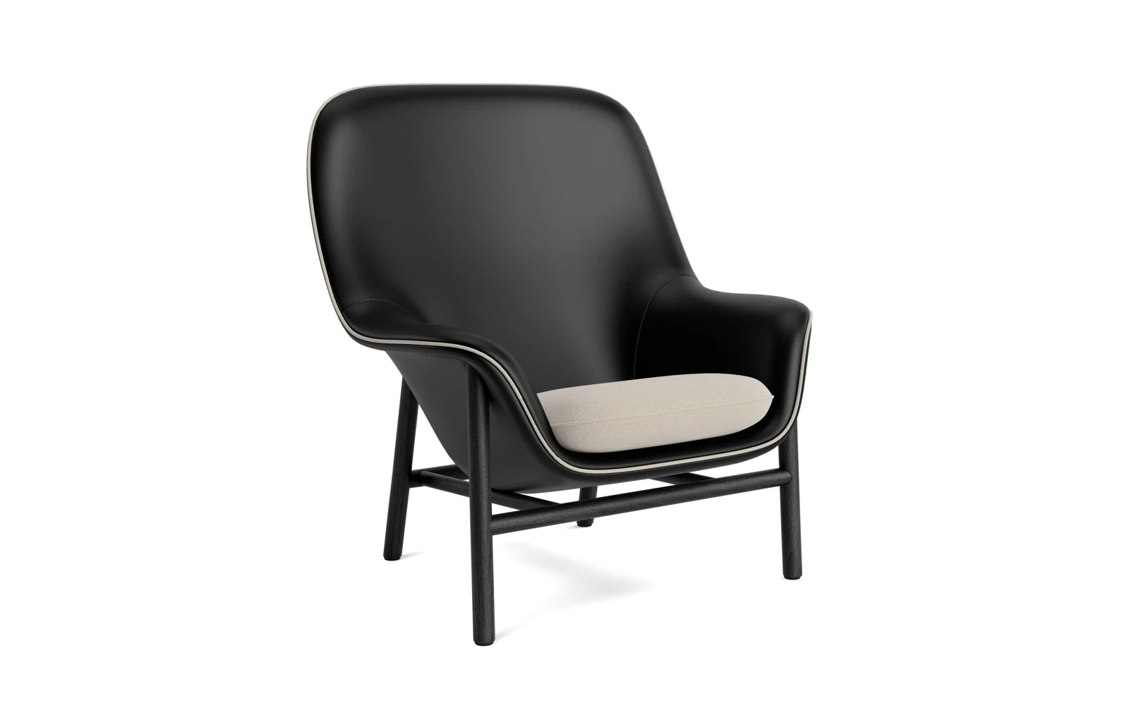 Drape Lounge-Sessel hoch schwarze Eiche Ultra in Ultra 41599 präsentiert im Onlineshop von KAQTU Design AG. Sessel ist von Normann Copenhagen