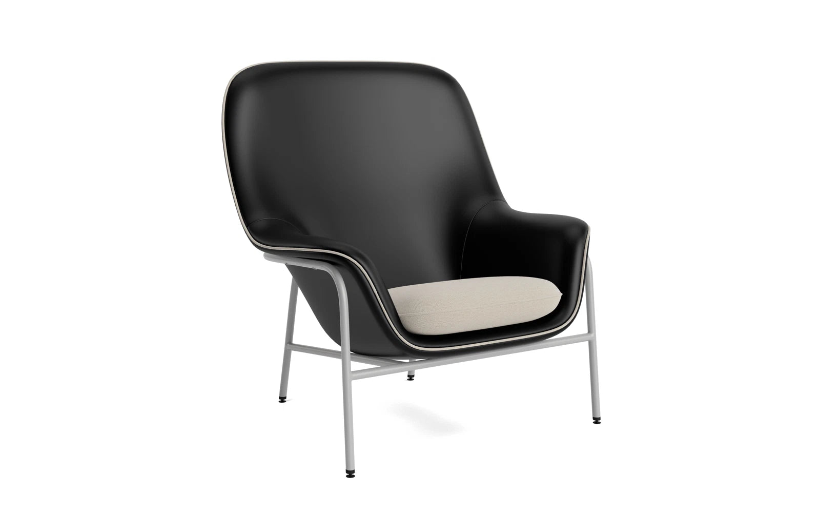 Drape Lounge-Sessel hoch grauem Stahl Ultra in Ultra 41599 präsentiert im Onlineshop von KAQTU Design AG. Sessel ist von Normann Copenhagen